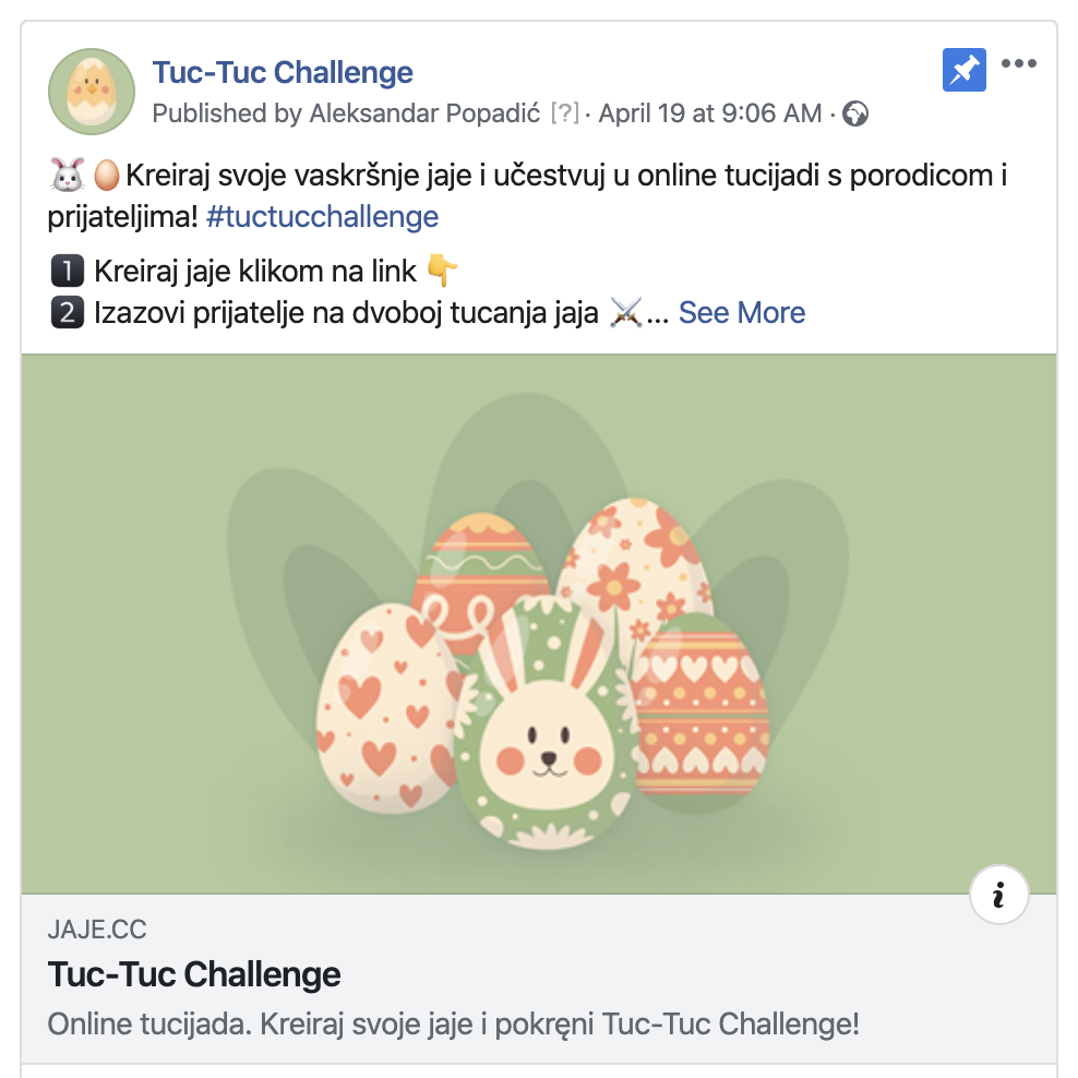 facebook page for jaje.cc